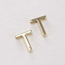 Подвеска буква "T",12 мм, цв.Золото