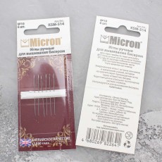Иглы для вышивания бисером Micron №10, 1 набор