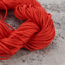 Нейлоновый шнур, 1.0 мм, Красный, 1м