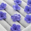 Цветы из полимерной глины, Темно-фиолетовый, 15-17мм