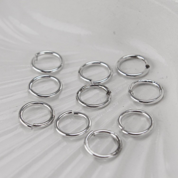 Соединительное кольцо, 7 мм, цв.серебро, 1 уп.(10 шт)