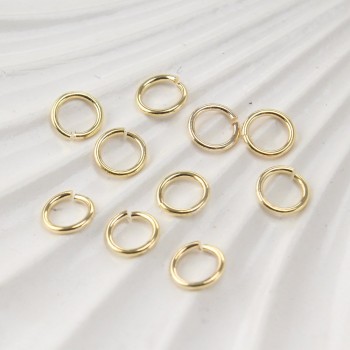 Соединительное кольцо, 6мм, цв.золото, 1 уп.(10 шт)