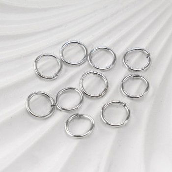 Соединительное кольцо, 8мм, цв.серебро, 1 уп.(10 шт)