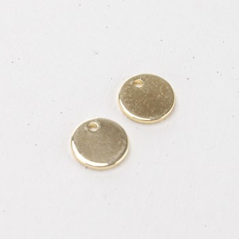 Подвеска "Монетка", 8 мм, цв. Золото