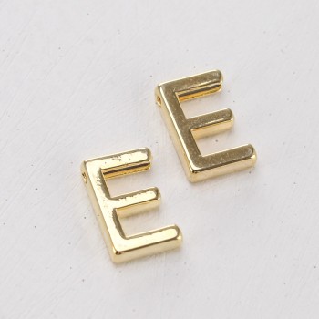 Подвеска буква "E",12 мм, цв.Золото