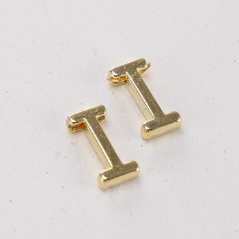 Подвеска буква "I",12 мм, цв.Золото
