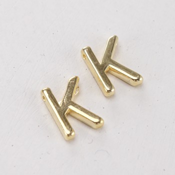Подвеска буква "K",12 мм, цв.Золото