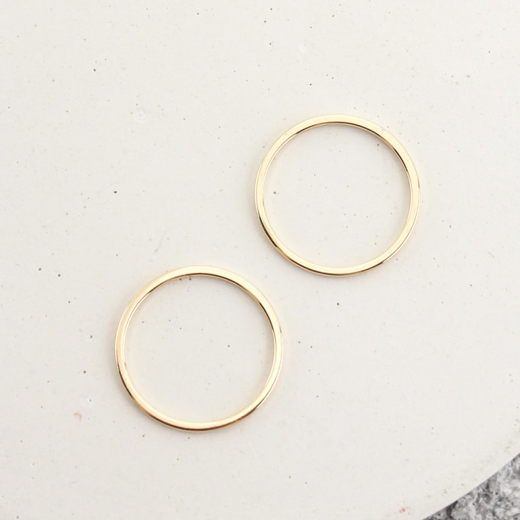 Неразъёмное кольцо, 16 мм, цв. Золото