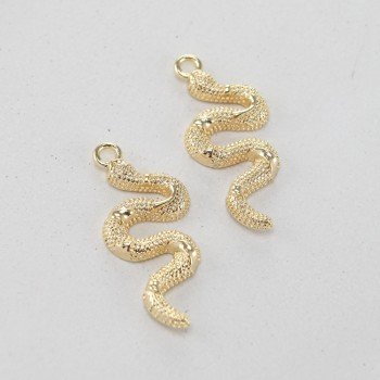 Подвеска змея, 24 мм, цв.Золото